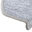 VidaXL Maty na schody 30 szt. 65x24x4 cm Jasnoszare Półokrągłe Duże