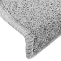 VidaXL Maty na schody 30 szt. 65x24x4 cm Jasnoszare Półokrągłe Duże