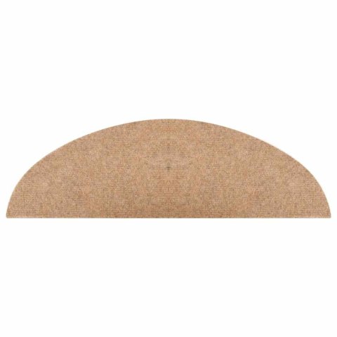 VidaXL Maty na schody samoprzylepne 20 szt. Beżowe 56x17x3 cm