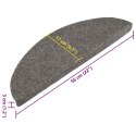 VidaXL Maty na schody samoprzylepne 20 szt. Szare 56x17x3 cm