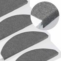 VidaXL Maty na schody samoprzylepne 20 szt. Szare 65x22,5x3,5 cm