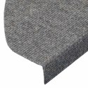 VidaXL Maty na schody samoprzylepne 20 szt. Szare 65x22,5x3,5 cm