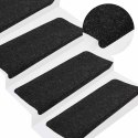 VidaXL Maty na schody samoprzylepne 30 szt. Antracyt 65x24,5x3,5 cm