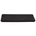 VidaXL Maty na schody samoprzylepne 30 szt. Antracyt 65x24,5x3,5 cm