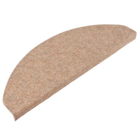 VidaXL Maty na schody samoprzylepne 30 szt. Beżowe 65x22,5x3,5 cm