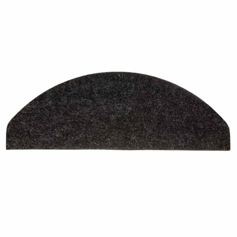 VidaXL Maty na schody samoprzylepne 30 szt. Czarne 56x17x3 cm