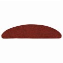 VidaXL Maty na schody samoprzylepne 30 szt. Czerwone 56x17x3 cm