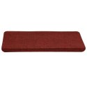 VidaXL Maty na schody samoprzylepne 30 szt. Czerwone 65x24,5x3,5 cm