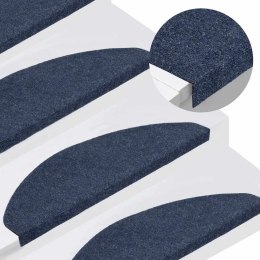 VidaXL Maty na schody samoprzylepne 30 szt. Niebieskie 65x22,5x3,5 cm