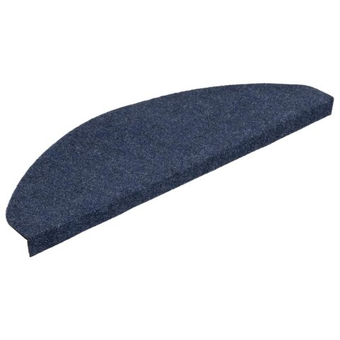 VidaXL Maty na schody samoprzylepne 30 szt. Niebieskie 65x22,5x3,5 cm