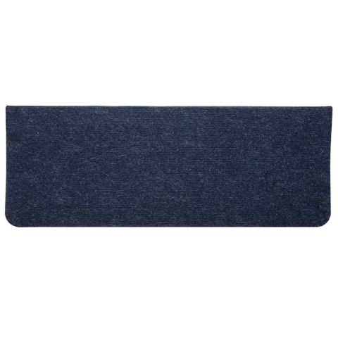 VidaXL Maty na schody samoprzylepne 30 szt. Niebieskie 65x24,5x3,5 cm