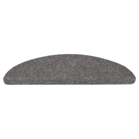 VidaXL Maty na schody samoprzylepne 30 szt. Szare 56x17x3 cm