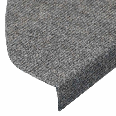 VidaXL Maty na schody samoprzylepne 30 szt. Szare 65x22,5x3,5 cm