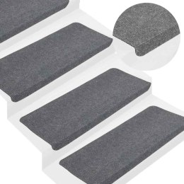 VidaXL Maty na schody samoprzylepne 30 szt. Szare 65x24,5x3,5 cm