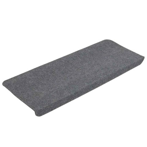 VidaXL Maty na schody samoprzylepne 30 szt. Szare 65x24,5x3,5 cm