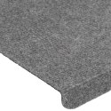 VidaXL Maty na schody samoprzylepne 30 szt. Szare 65x24,5x3,5 cm