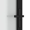 VidaXL Drzwi wewnętrzne, 102,5x201,5 cm, czarne, szkło i aluminium