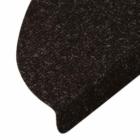 VidaXL Samoprzylepne nakładki na schody, 10 szt., antracyt, 56x17x3 cm