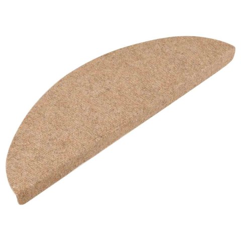 VidaXL Samoprzylepne nakładki na schody, 10 szt., beżowe, 56x17x3 cm