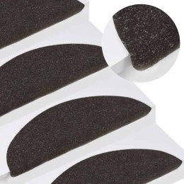 VidaXL Samoprzylepne nakładki na schody, 10 szt., czarne, 56x17x3 cm