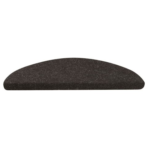 VidaXL Samoprzylepne nakładki na schody, 10 szt., czarne, 56x17x3 cm