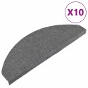 VidaXL Samoprzylepne nakładki na schody, 10 szt., szare, 65x22,5x3,5cm