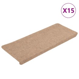 SAMOPRZYLEPNE NAKŁADKI NA SCHODY 15SZT. 65X24,5X3,5CM BEŻOWE