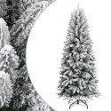 VidaXL Sztuczna choinka pokryta śniegiem, 240 cm, PVC i PE