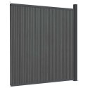 PANEL OGRODZENIOWY SZARY WPC 7X7X186CM