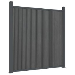 PANEL OGRODZENIOWY SZARY WPC 7X7X186CM