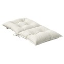 VidaXL Poduszki na krzesła z niskim oparciem, 6 szt., kremowy melanż