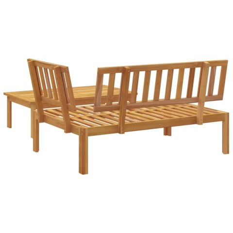 VidaXL Sofa ogrodowa i stolik z deseczek, lite drewno akacjowe