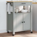 VidaXL Wózek kuchenny MONZA, 60x40x88,5 cm, lite drewno sosnowe