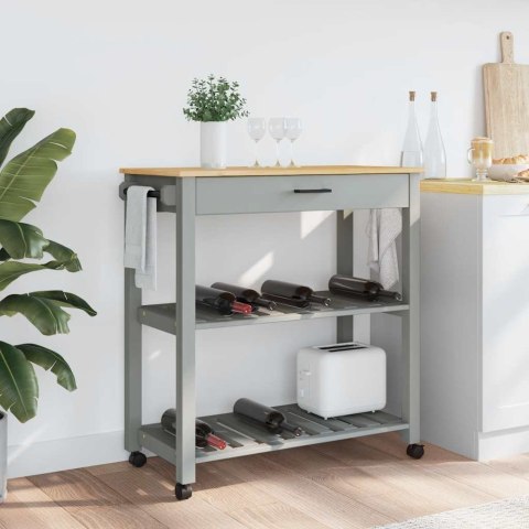VidaXL Wózek kuchenny MONZA, 84x40x88,5 cm, lite drewno sosnowe