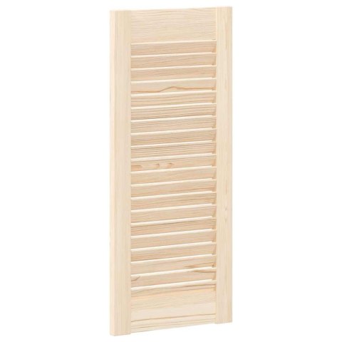 VidaXL Drzwi do szafek żaluzjowe 2 szt. 69x29,5 cm lite drewno sosnowe