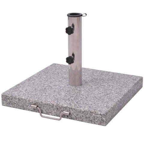 PODSTAWA BAZA DO PARASOLA STOJAK GRANITOWY STAL NIERDZEWNA SZARY 45 CM 29KG