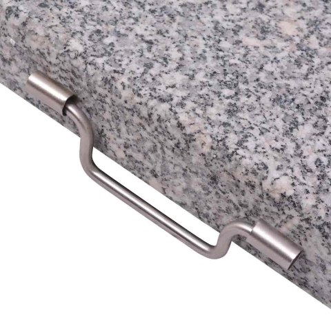 PODSTAWA BAZA DO PARASOLA STOJAK GRANITOWY STAL NIERDZEWNA SZARY 45 CM 29KG