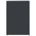 VidaXL Pojemnik na kółkach na pojedynczy pojemnik, antracyt, 69x79x117 cm, stal
