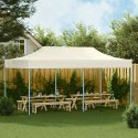 VidaXL Rozkładany namiot, pawilon 3 x 6 m, kremowy