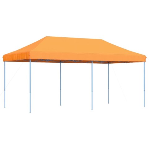 VidaXL Składany namiot imprezowy pop-up, pomarańczowy, 580x292x315 cm