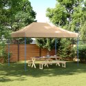 SKŁADANY NAMIOT IMPREZOWY TYPU POP-UP BEŻOWY 410X279X315CM