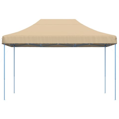 SKŁADANY NAMIOT IMPREZOWY TYPU POP-UP BEŻOWY 410X279X315CM