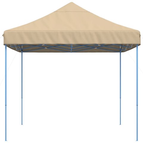 SKŁADANY NAMIOT IMPREZOWY TYPU POP-UP BEŻOWY 410X279X315CM
