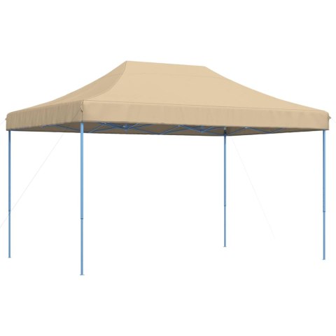 SKŁADANY NAMIOT IMPREZOWY TYPU POP-UP BEŻOWY 440X292X315CM