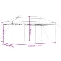 SKŁADANY NAMIOT IMPREZOWY TYPU POP-UP BEŻOWY 580X292X315CM