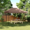 SKŁADANY NAMIOT IMPREZOWY TYPU POP-UP BRĄZOWY 410X279X315CM