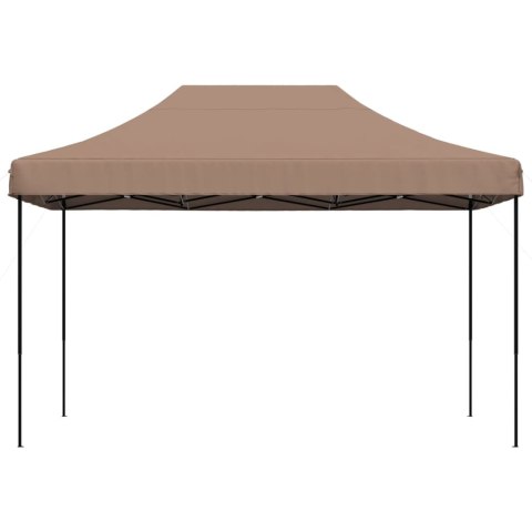 SKŁADANY NAMIOT IMPREZOWY TYPU POP-UP BRĄZOWY 410X279X315CM