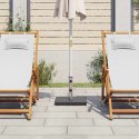 VidaXL Kwadratowa podstawa pod parasol, granitowa, 28,5 kg, czarna