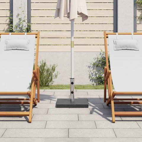 VidaXL Kwadratowa podstawa pod parasol, granitowa, 28,5 kg, czarna