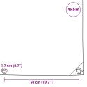 PLANDEKA PŁACHTA 650 G/M² 4X5M BIAŁA